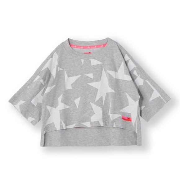 ADIDAS Stellasport STAR Graphic TEE Shirt GREY HEATHER A08077 Top M - Picture 3 of 3